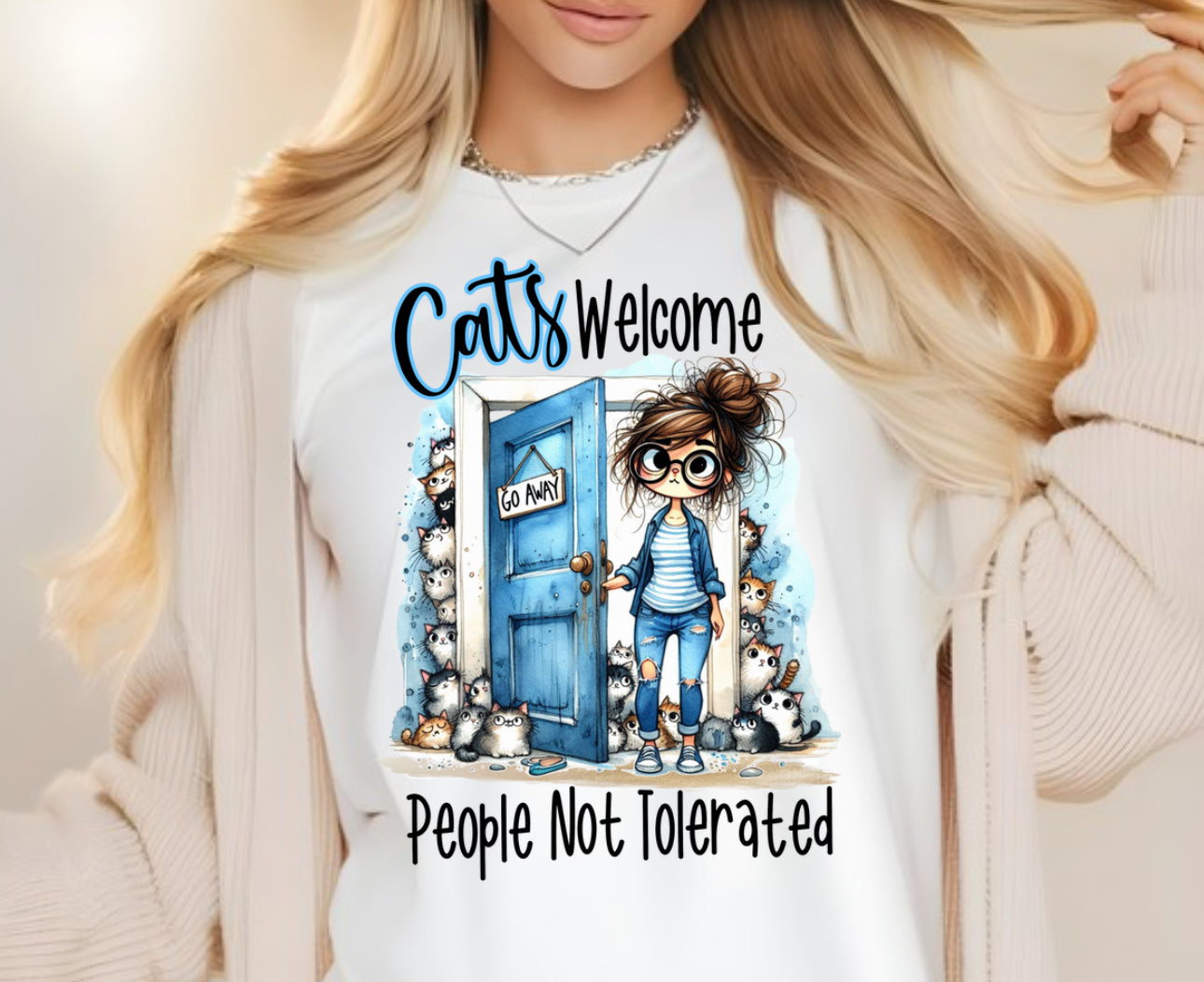 CATS WELCOME PEOPLE NOT TOLERATED
