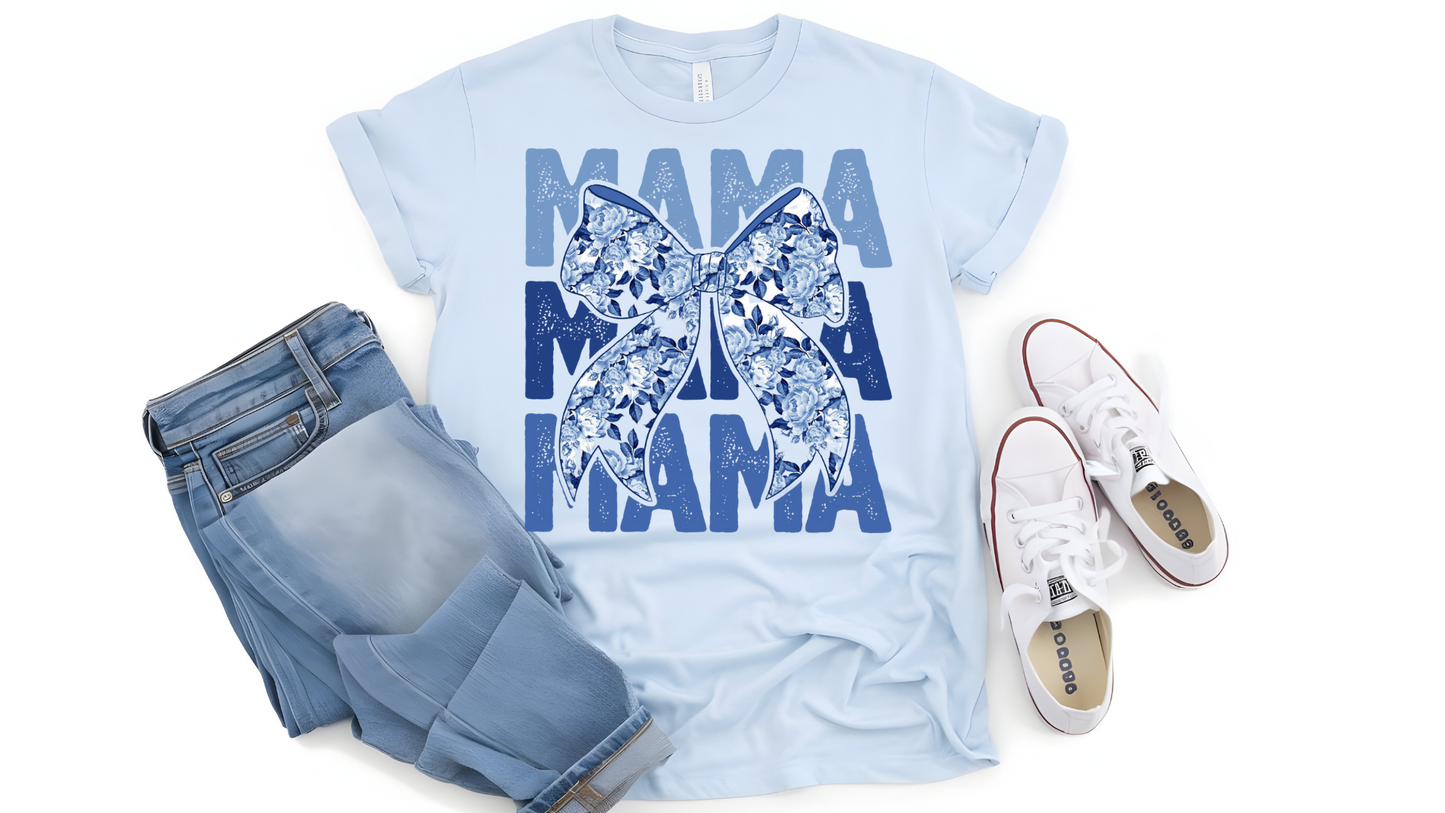 STACKED FLORAL MAMA BOW