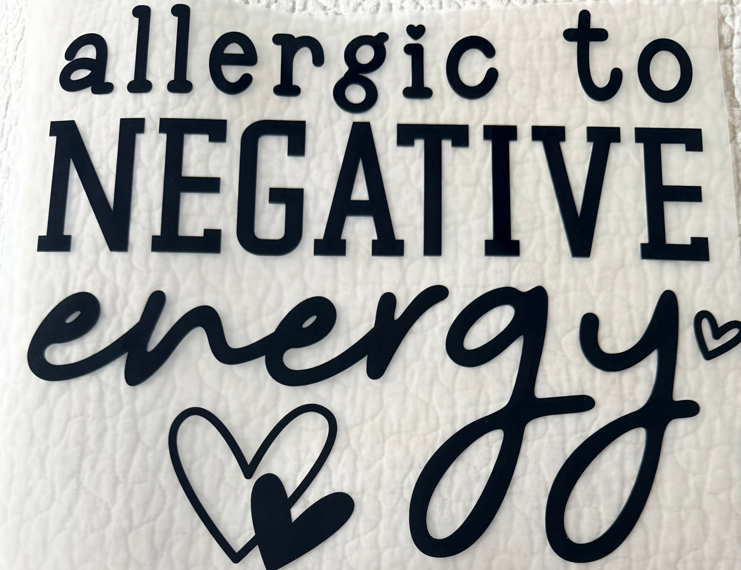 Allergic to negative