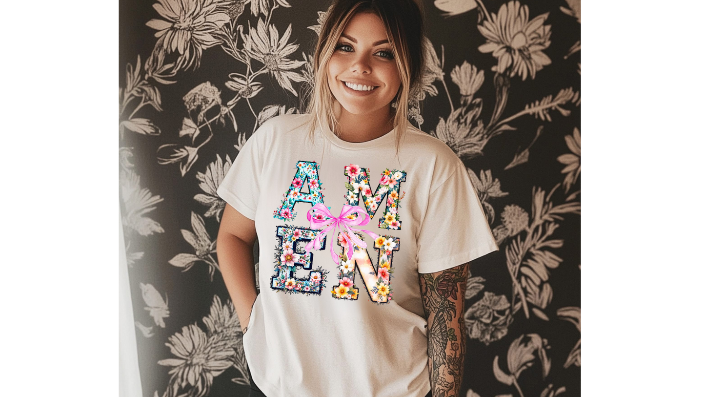 FLORAL AMEN BOW