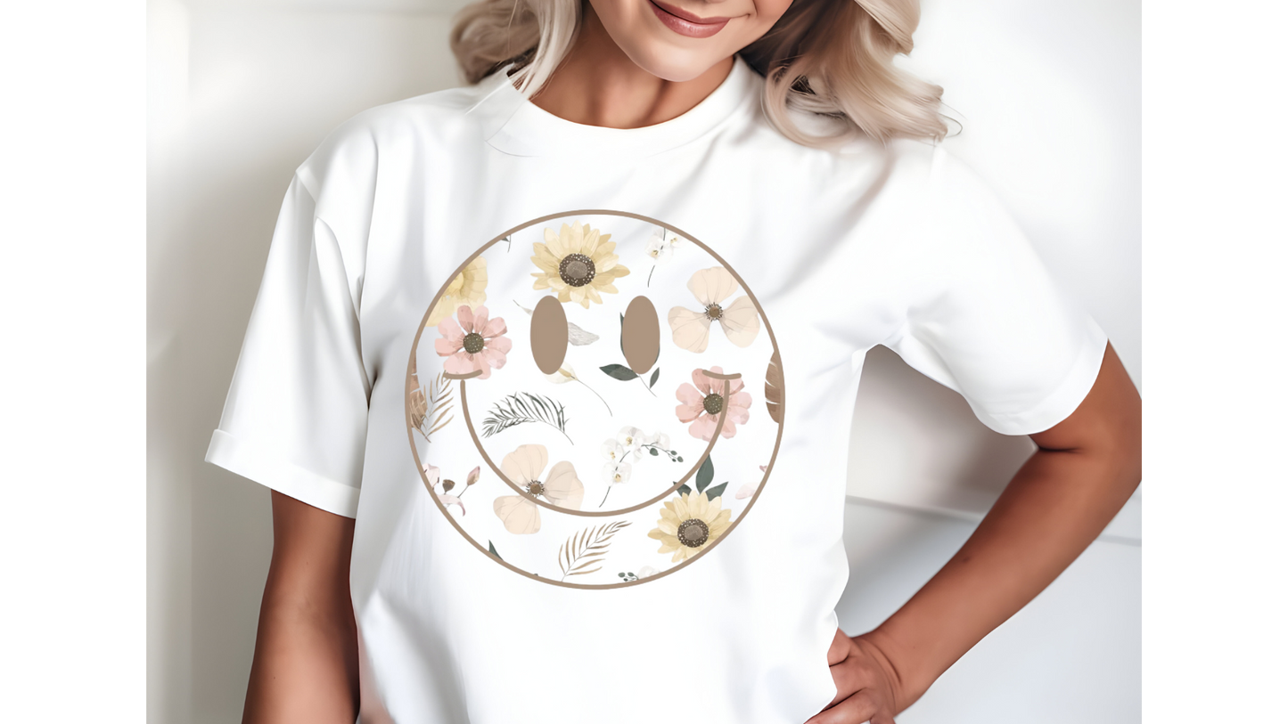 NEUTRAL FLORAL SMILEY
