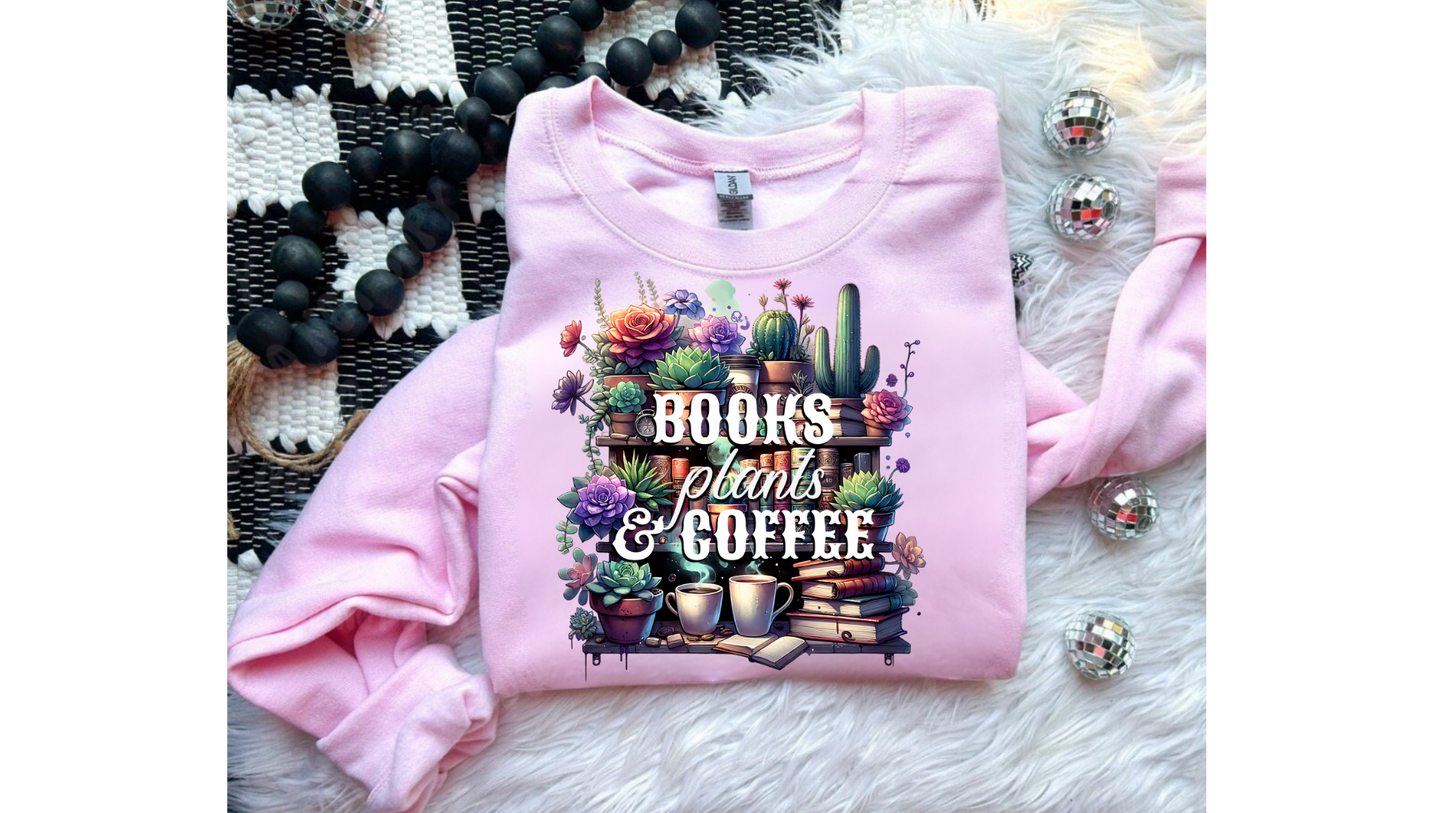 BOOKS PLANTS COFFEE