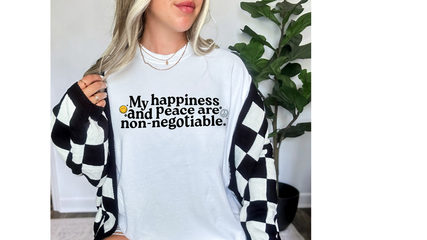 HAPPINESS IS NON-NEGOTIABLE