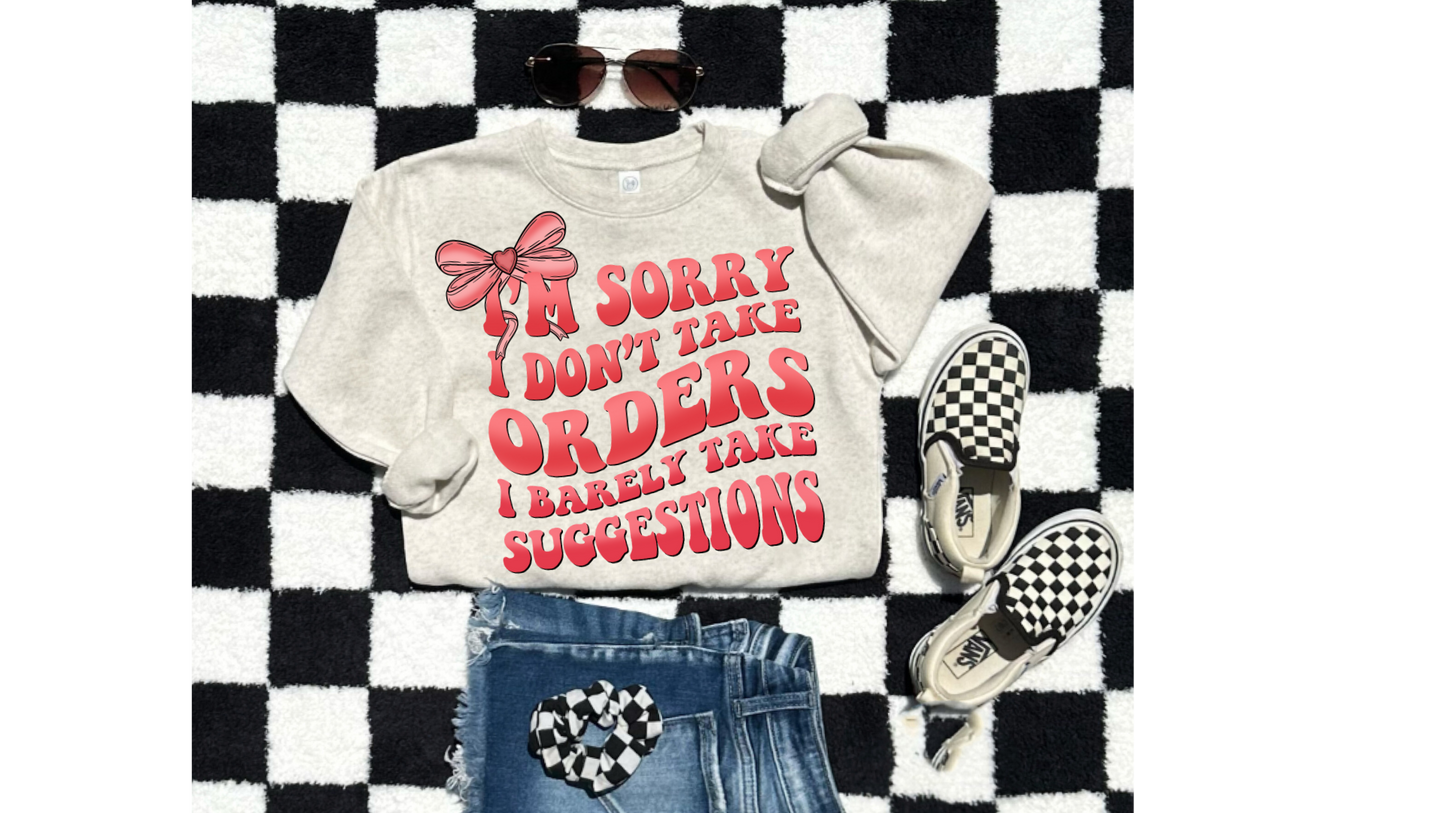 BARELY TAKE SUGGESTIONS