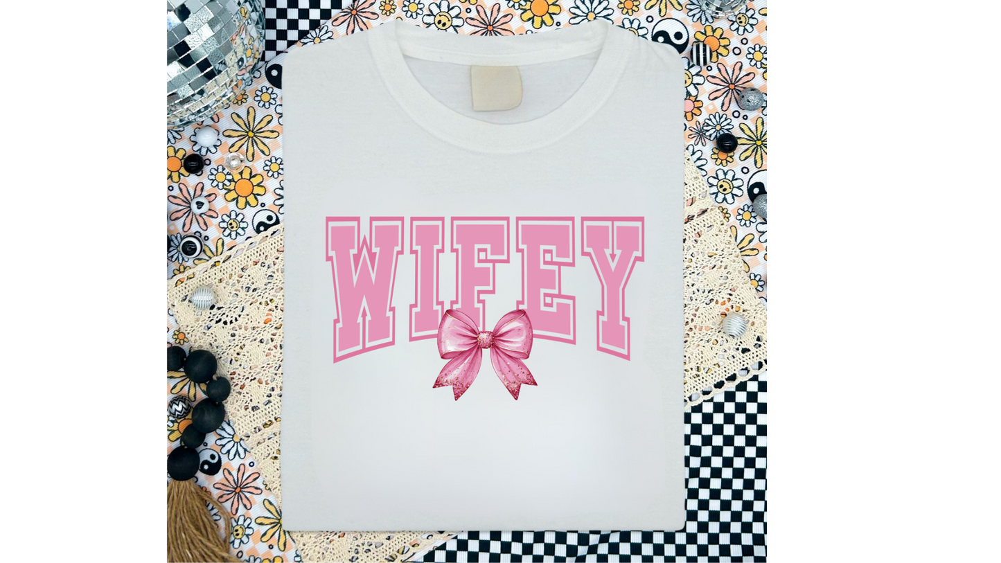 PINK WIFEY BOW