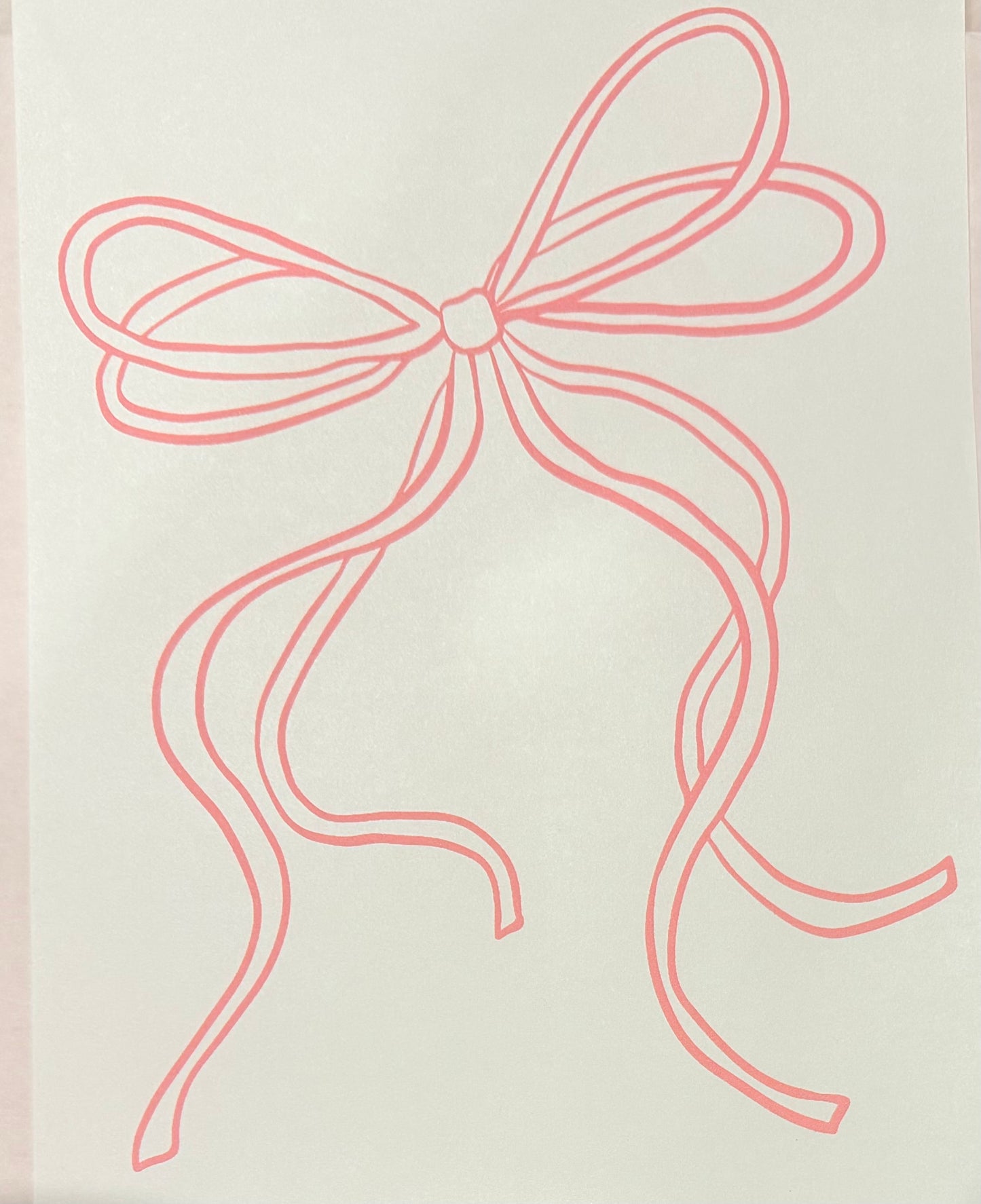 Pink string bow