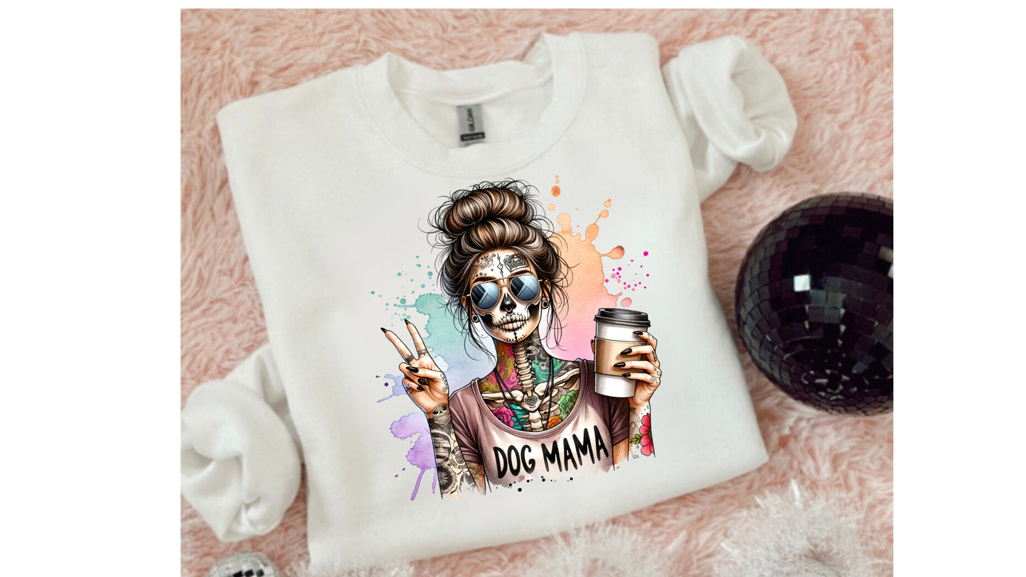 DOG MAMA WATERCOLOR