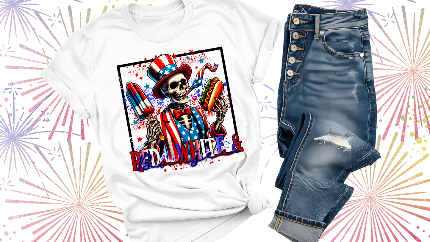 RED WHITE BOUJEE