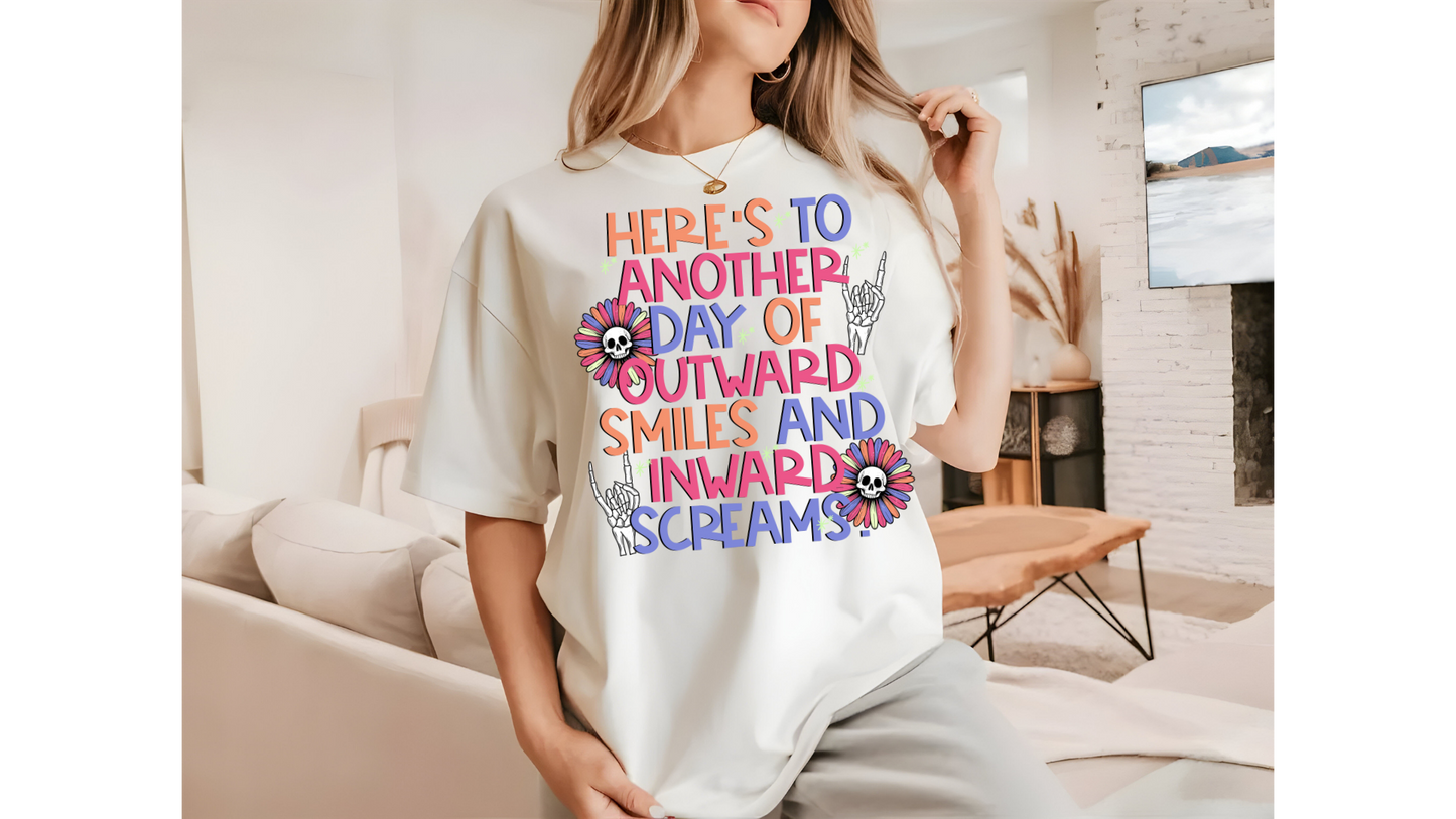 OUTWARD SMILES INWARD SCREAMS