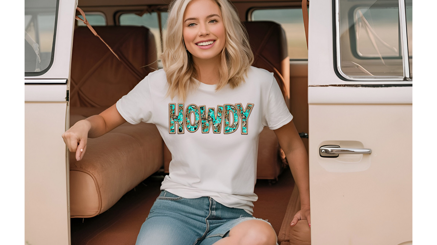 COW PRINT HOWDY