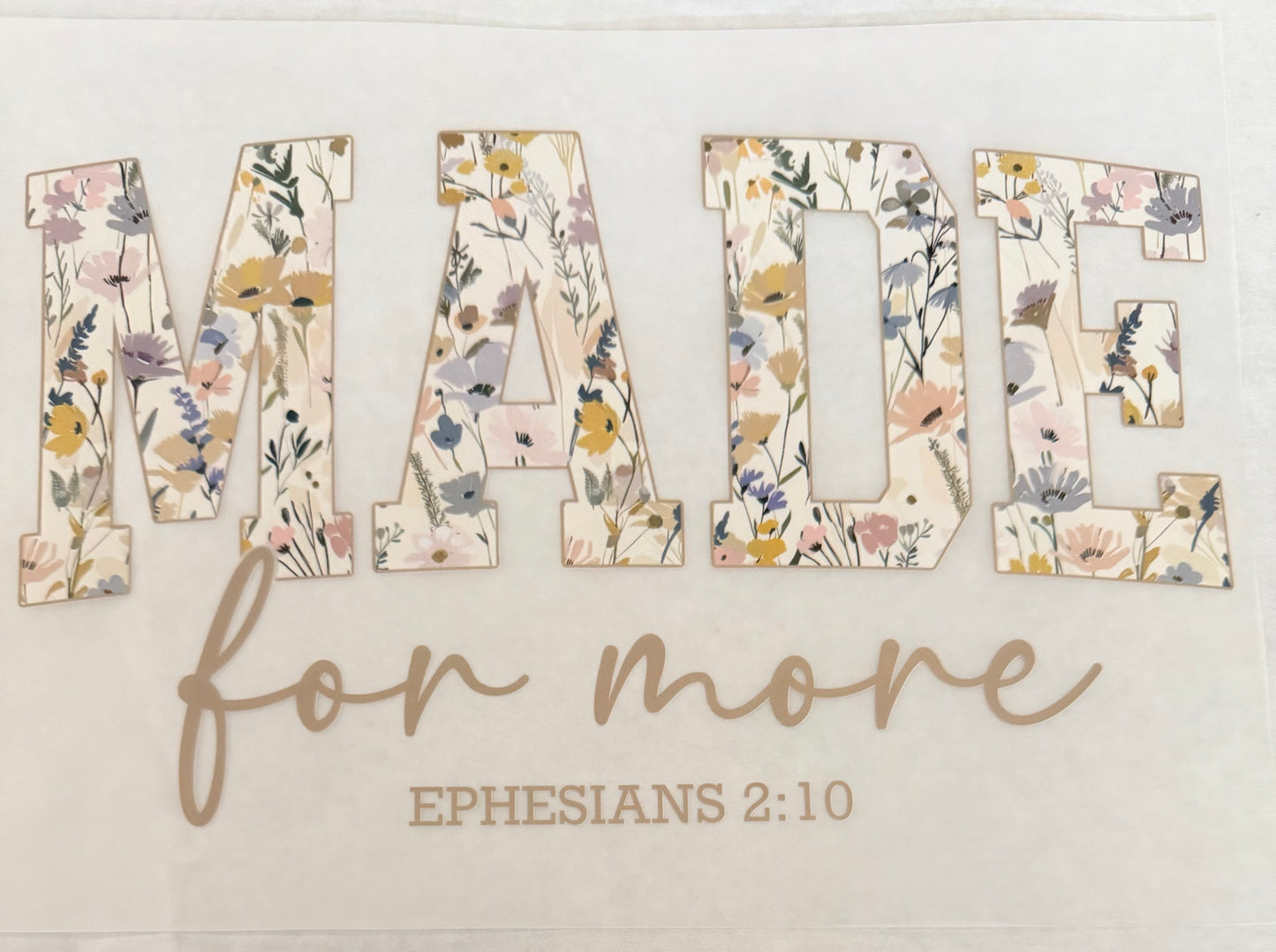 Made for more cream floral