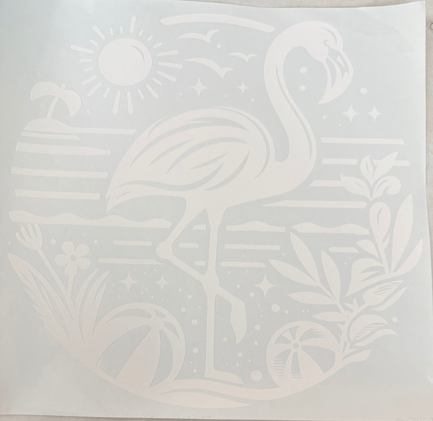 flamingo sunset