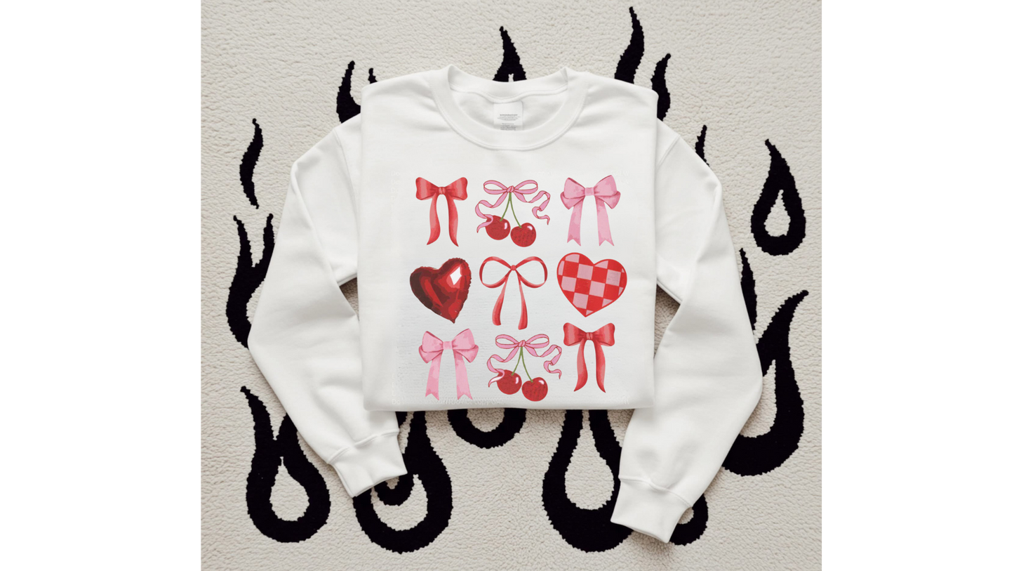 HEARTS BOWS COLLAGE