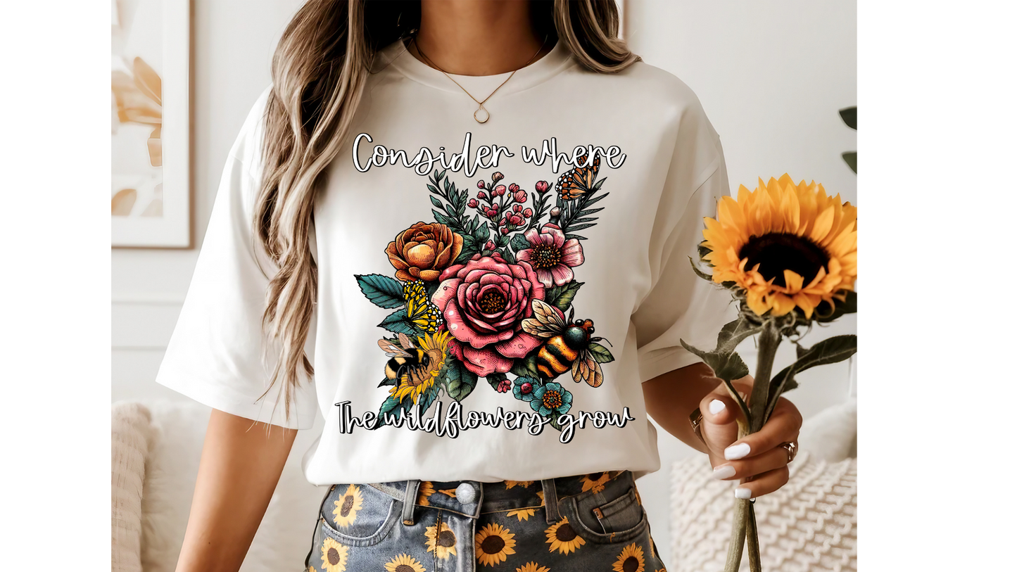 CONSIDER WHERE WILDFLOWERS GROW