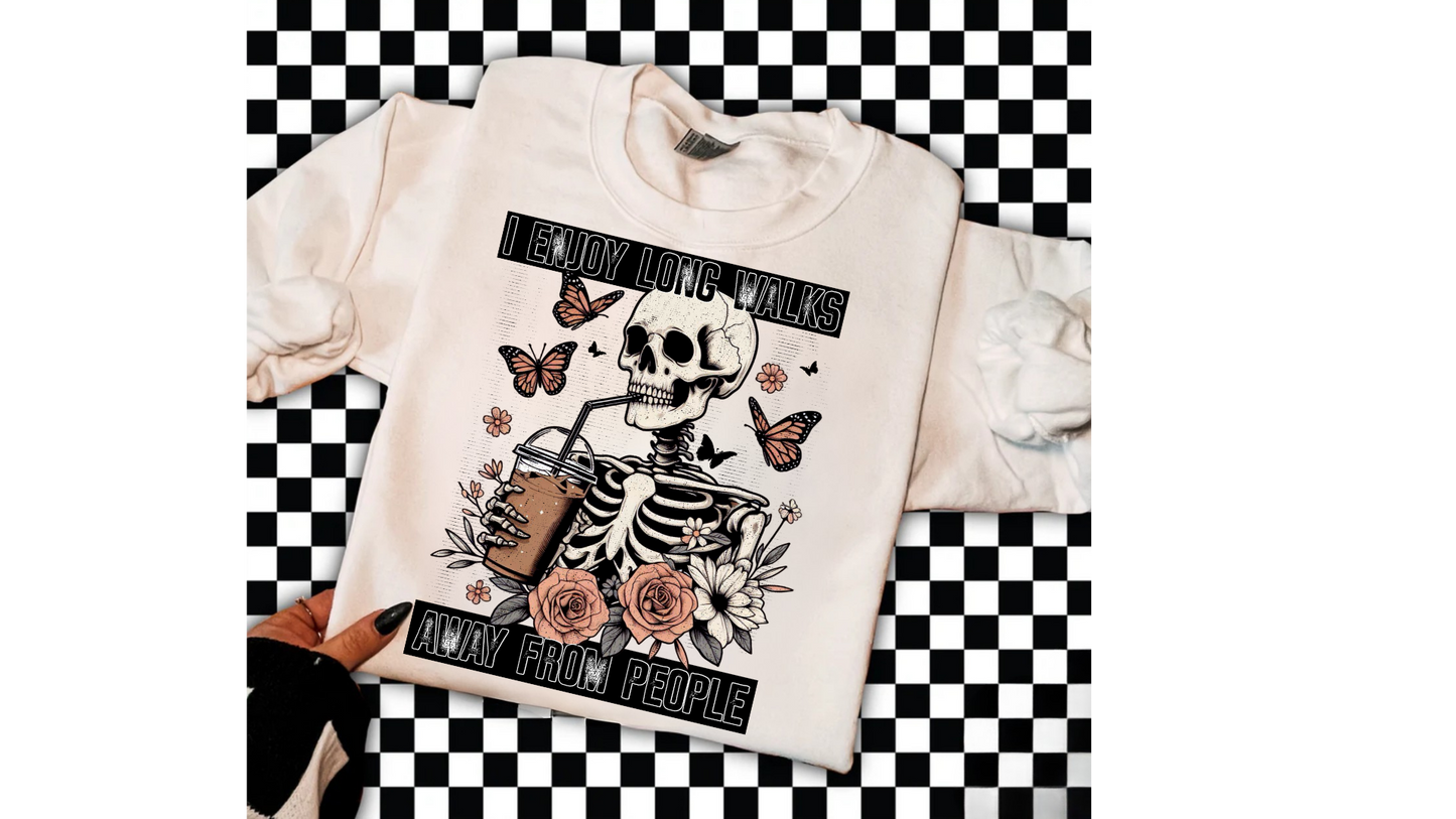 ENJOY LONG WALKS AWAY FROM PEOPLE