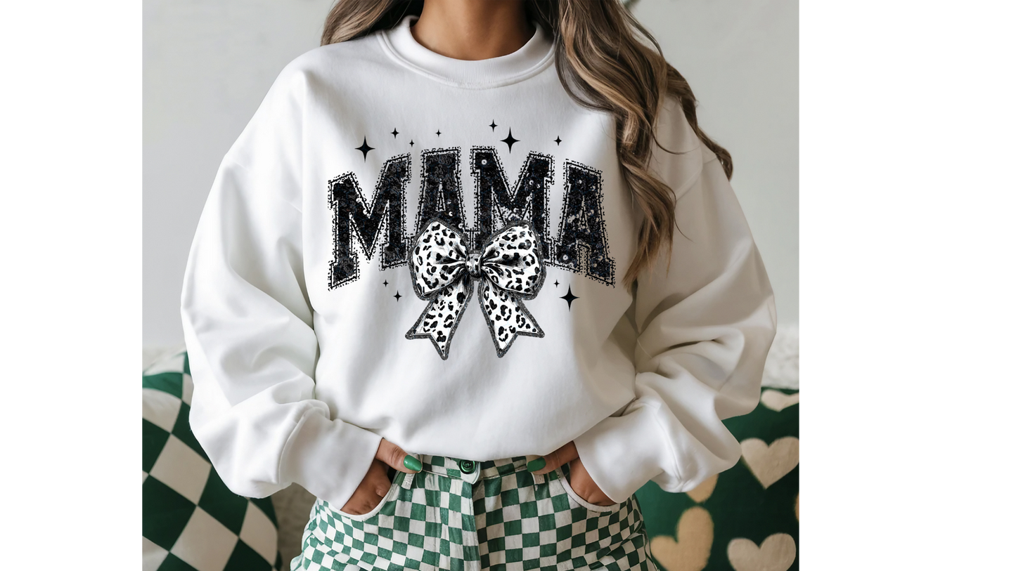 BLACK LEOPARD MAMA BOW
