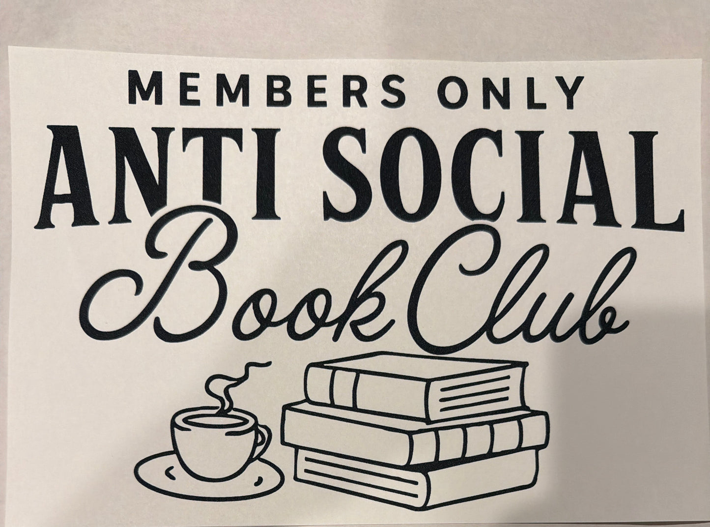Anti social book club