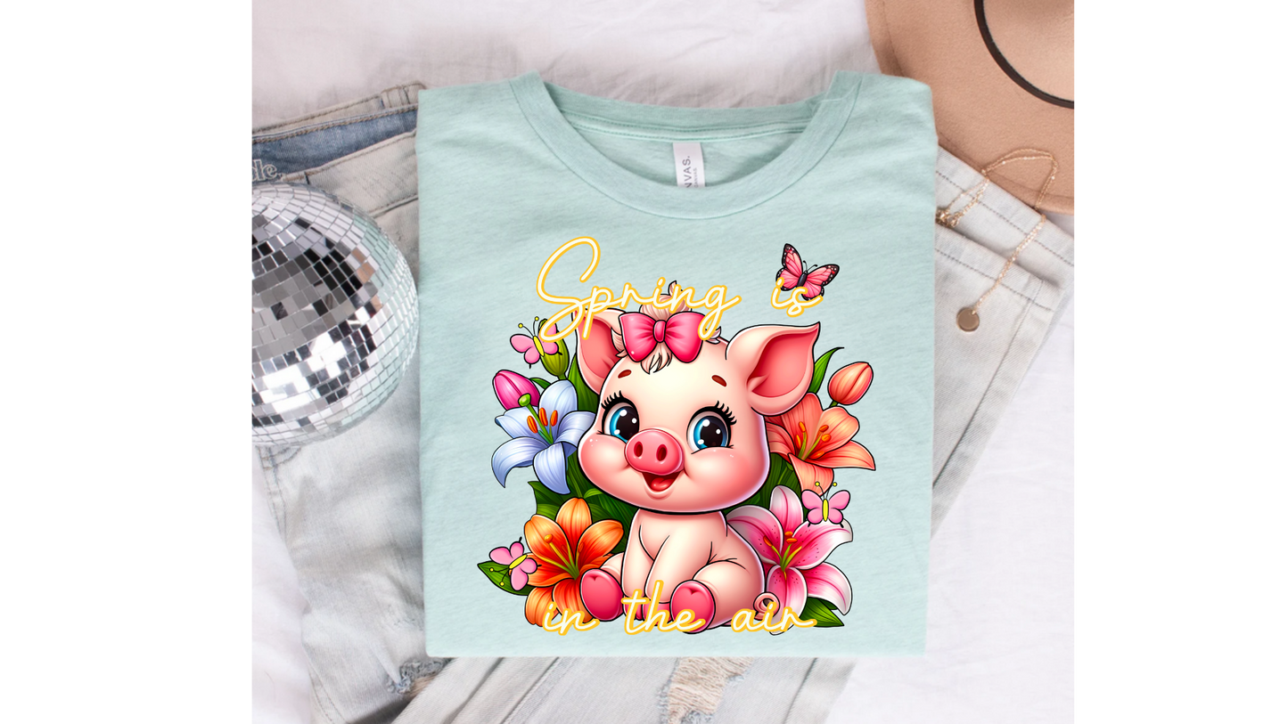 FLORAL SPRING PIG
