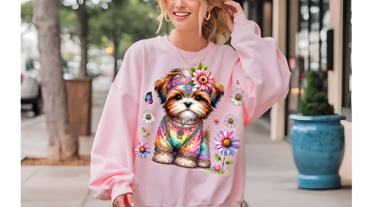 FLORAL HIPPIE DOG