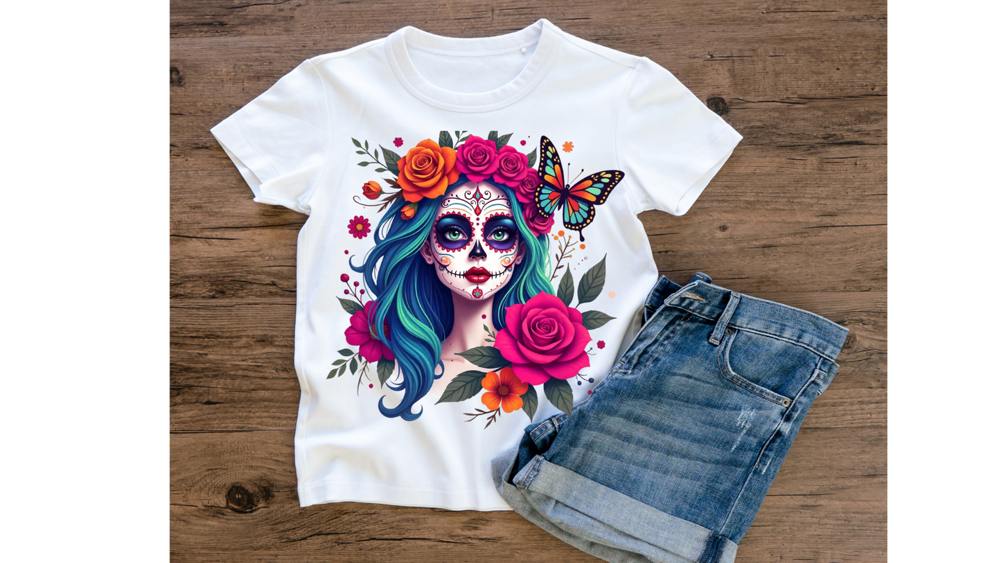 FLORAL DEAD OF THE DEAD SKELLY