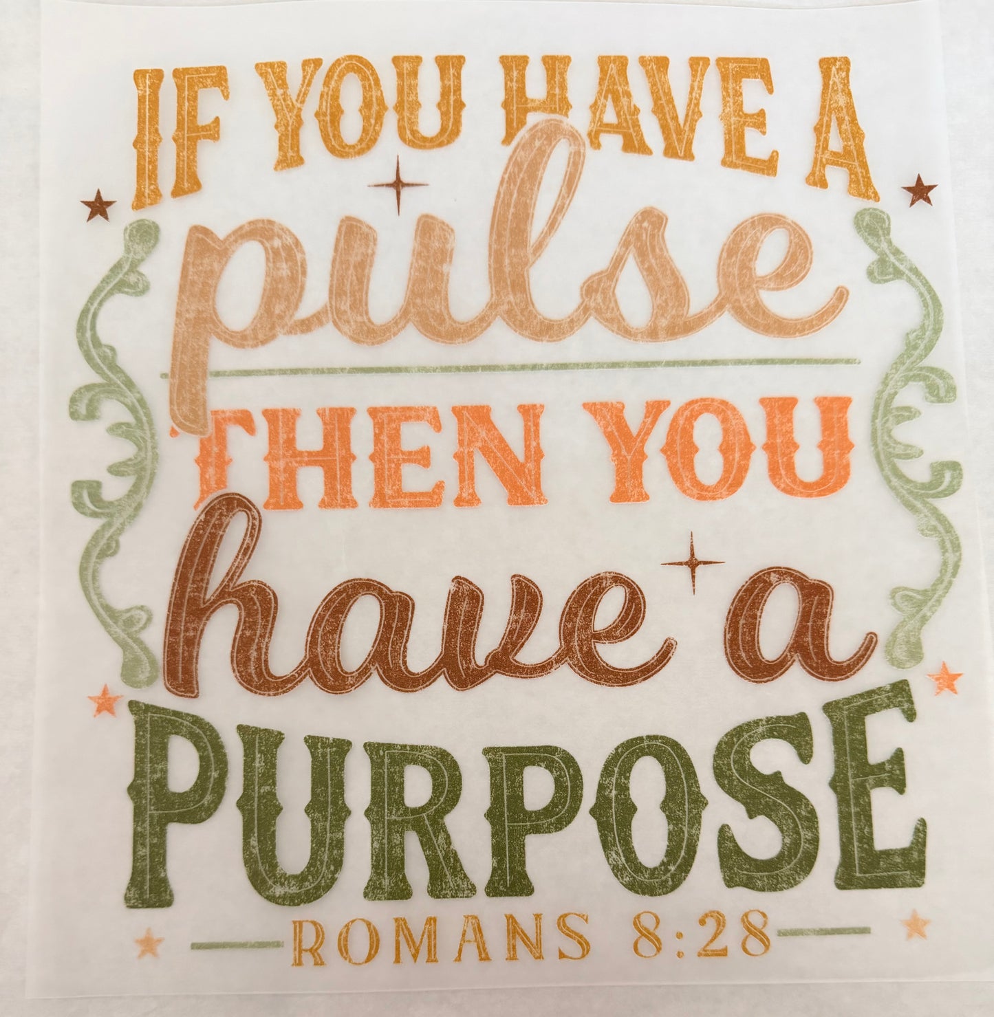 Have a pulse and purpose