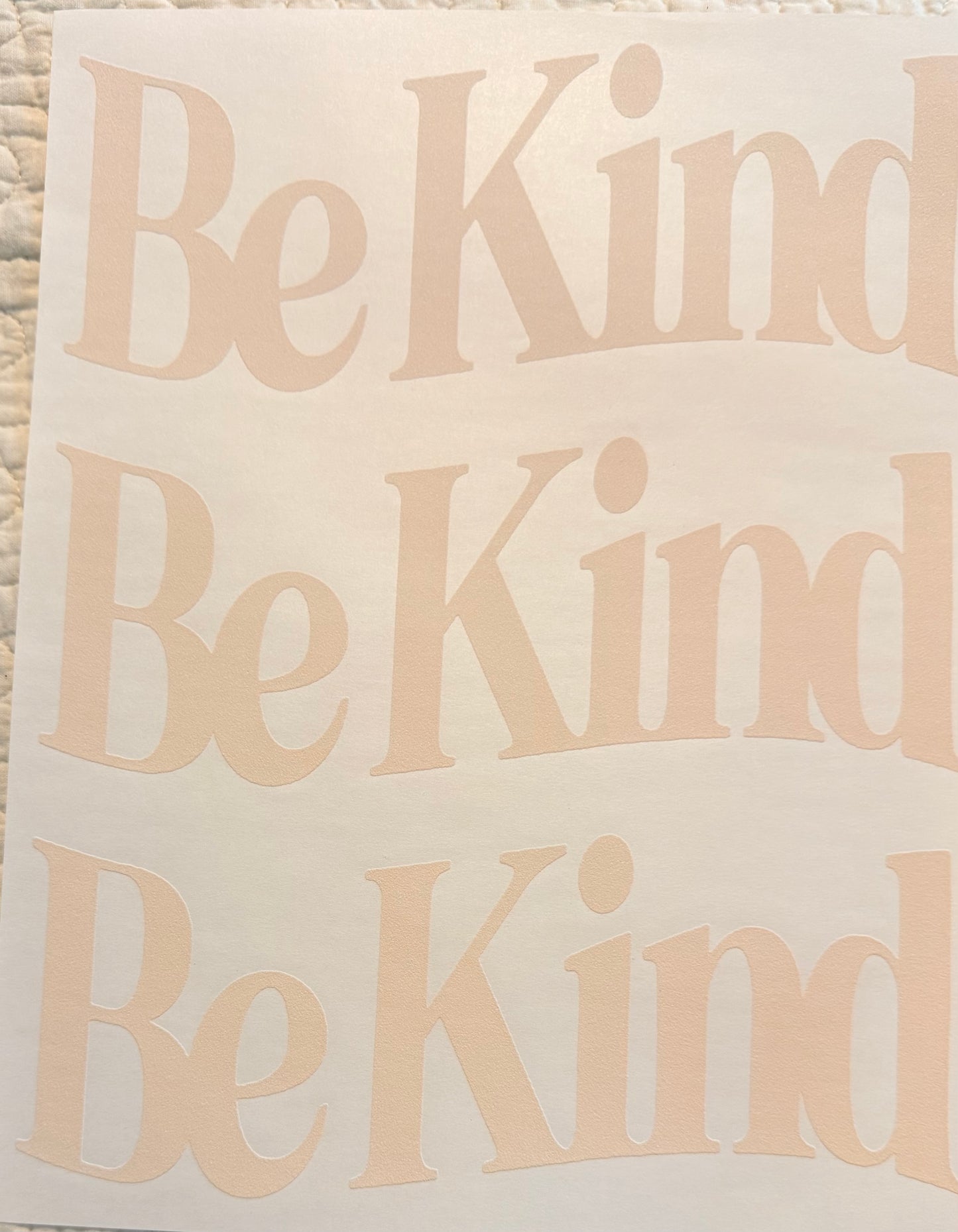 Be kind