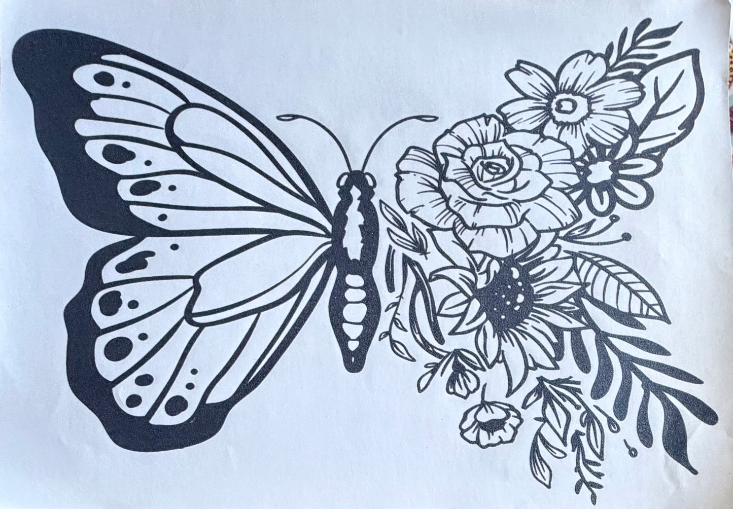 Floral butterfly