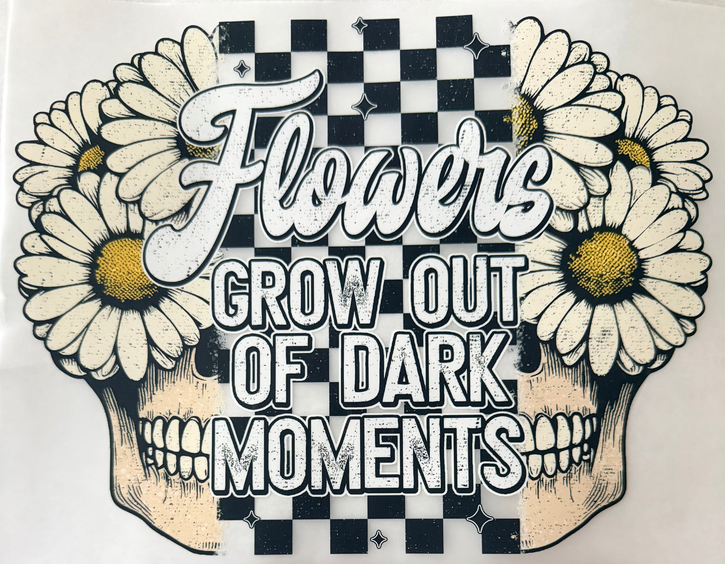 Flowers out of dark moments