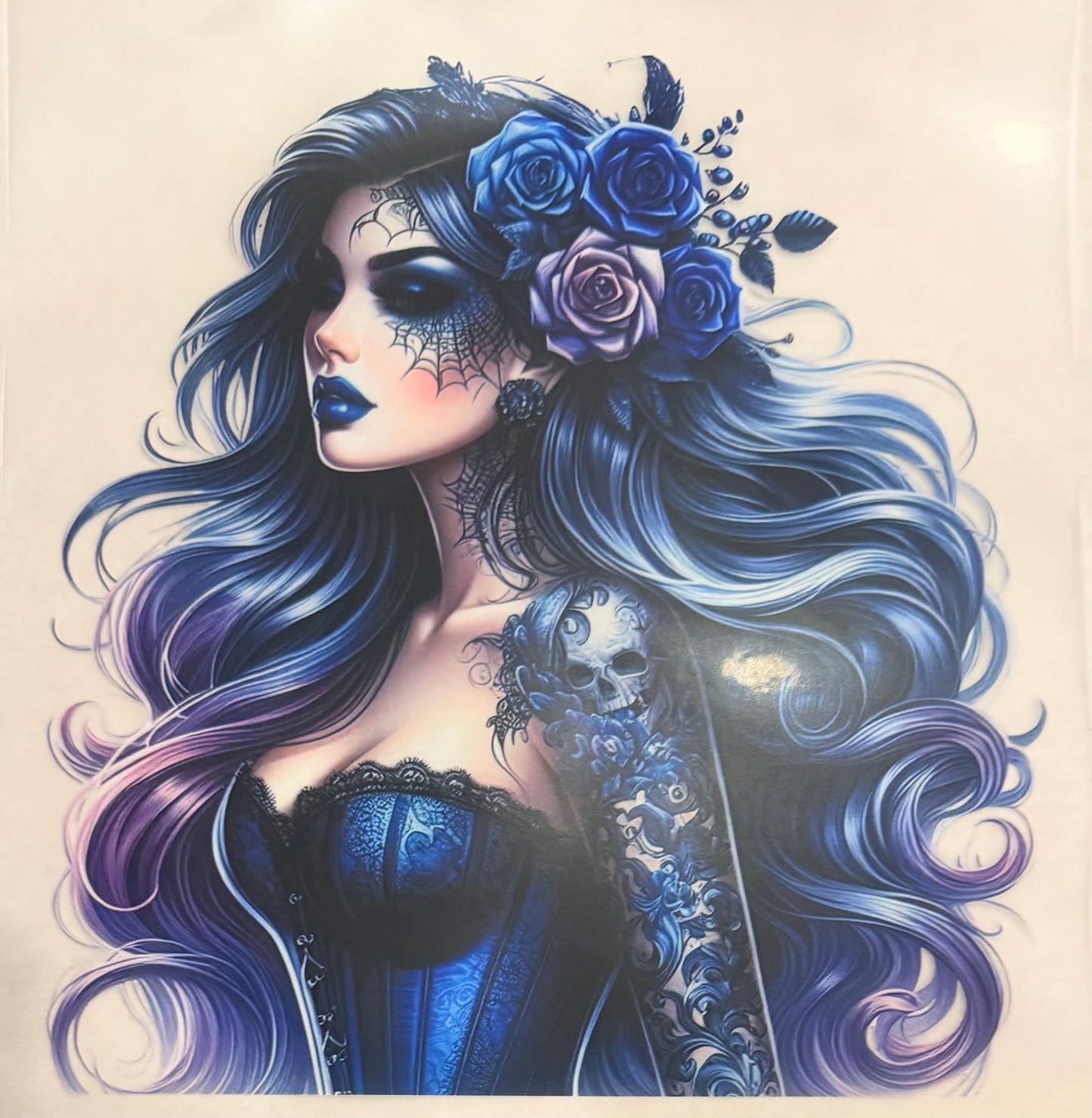 Blue pin up