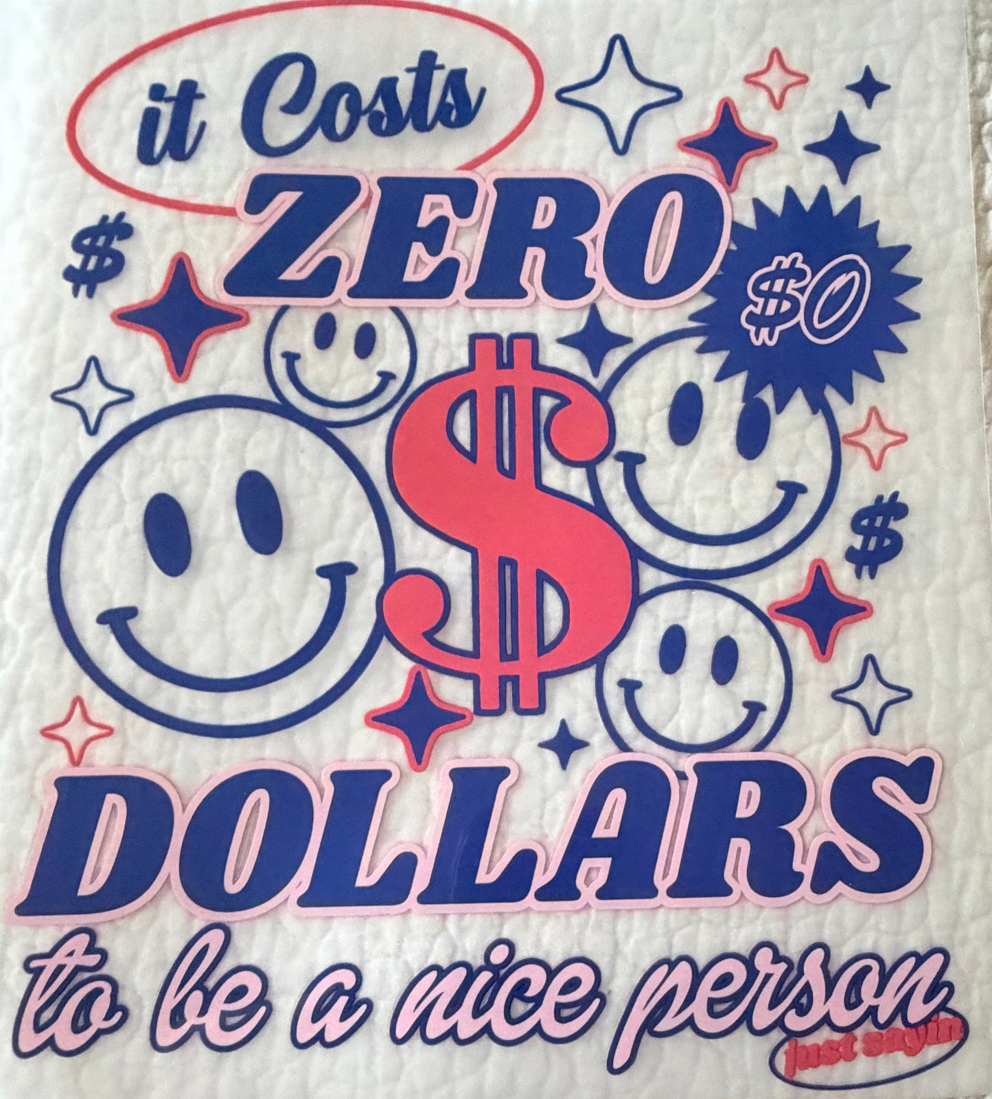 Costs zero dollars