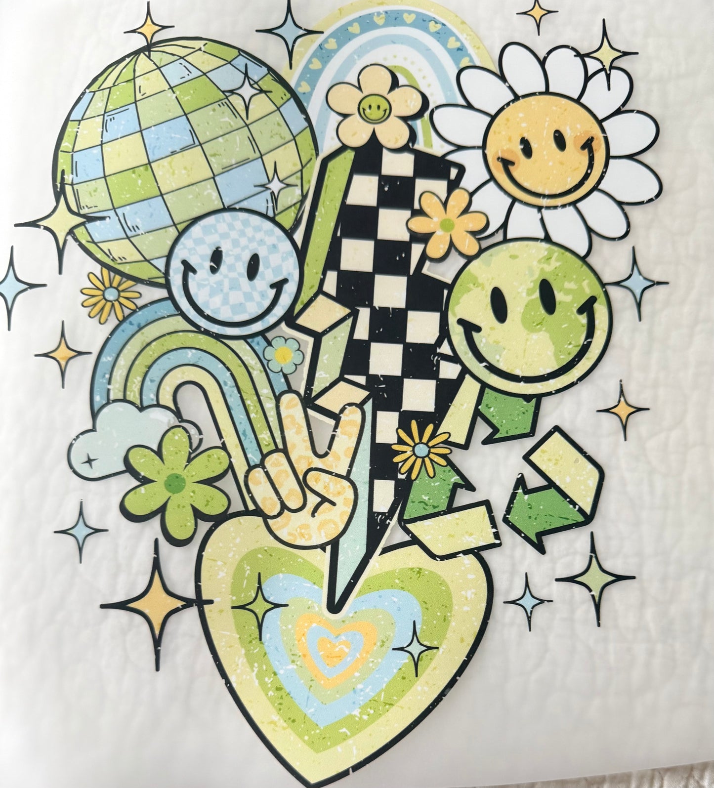 Earth day retro collage