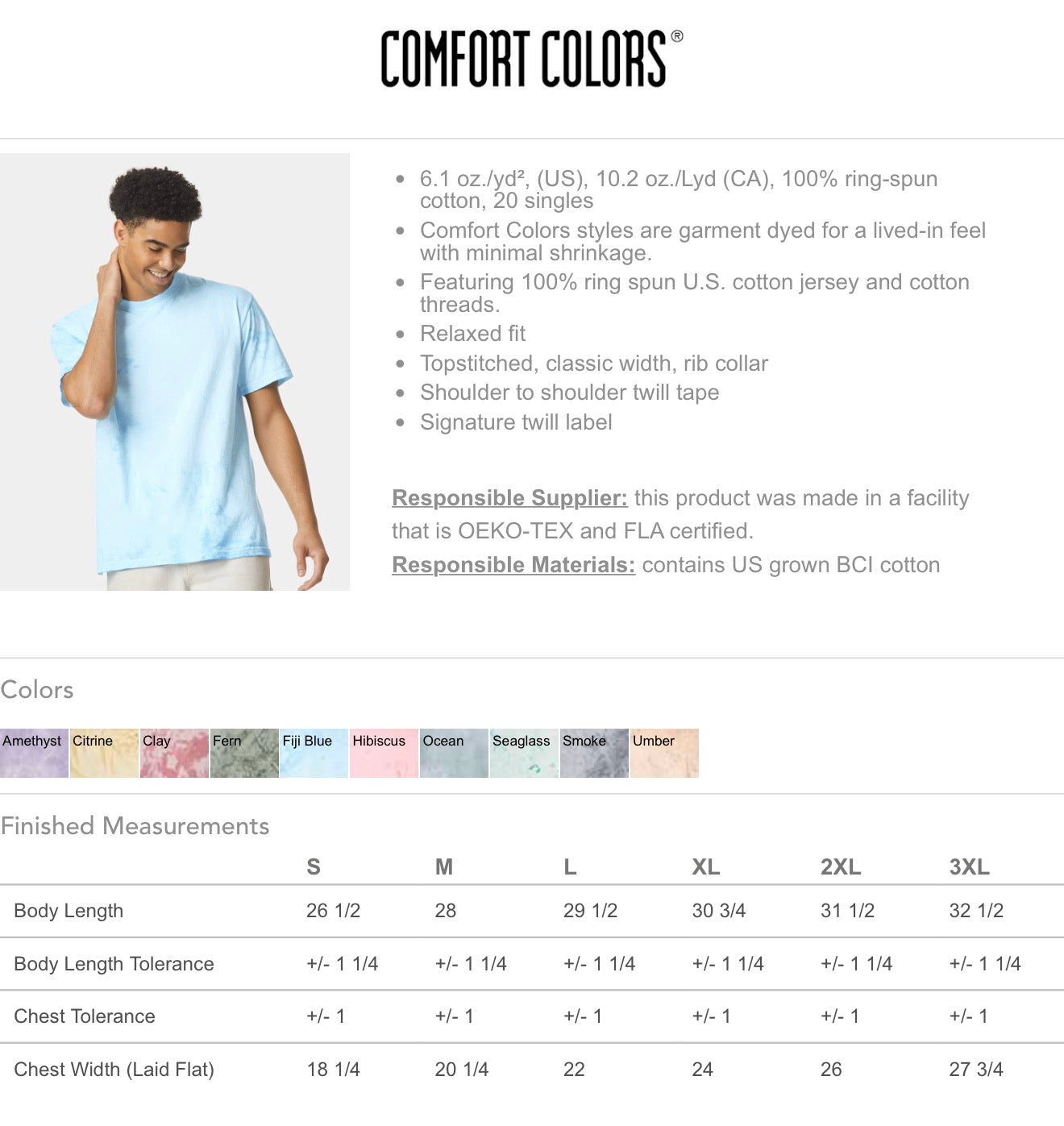 Comfort Colors Colorblast Shirts