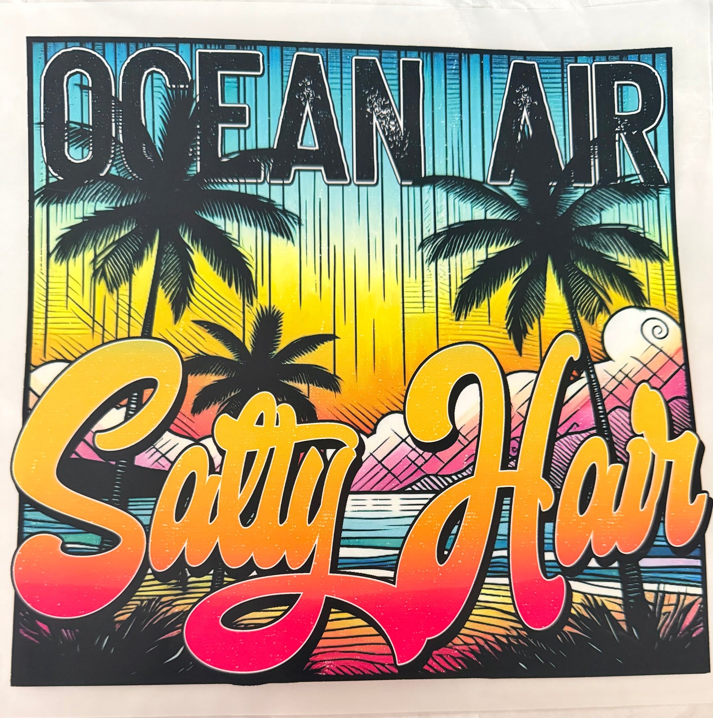 Ocean air salty hair