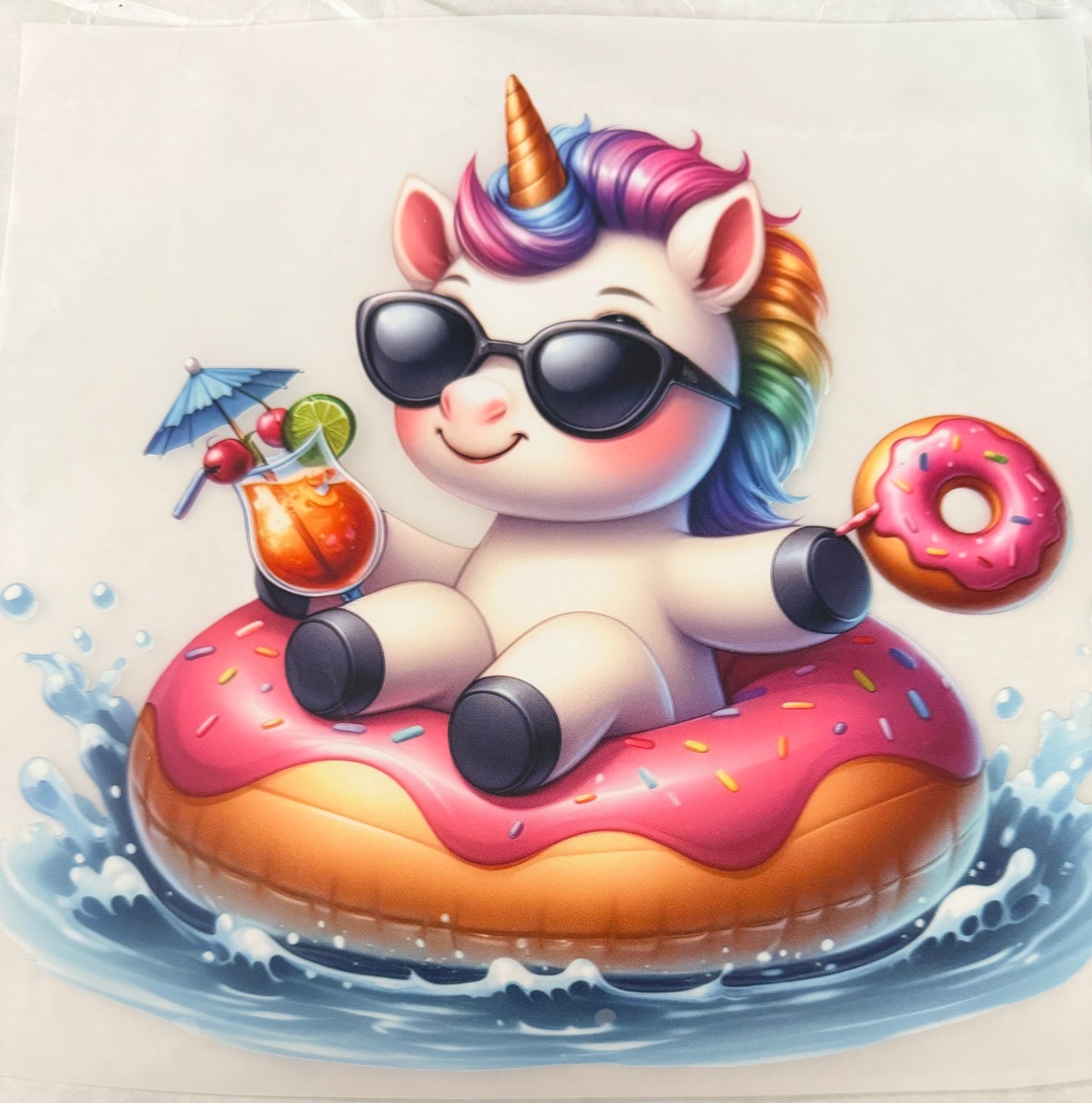 Unicorn donut float