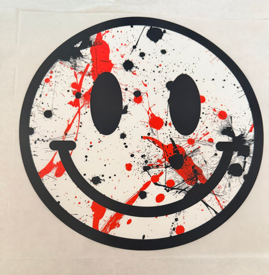 Halloween splatter smiley