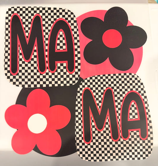 Checkered mama retro