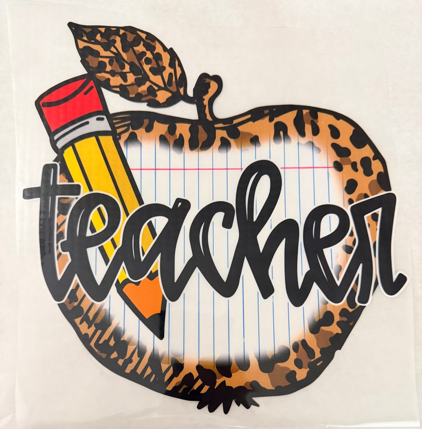 Teacher leopard apple