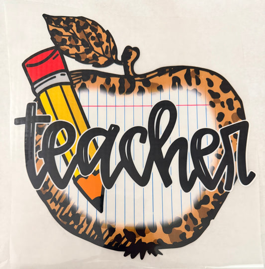 Teacher leopard apple