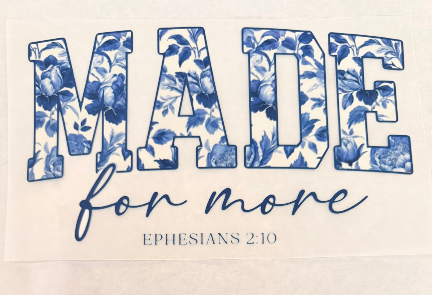 Made for more blue floral