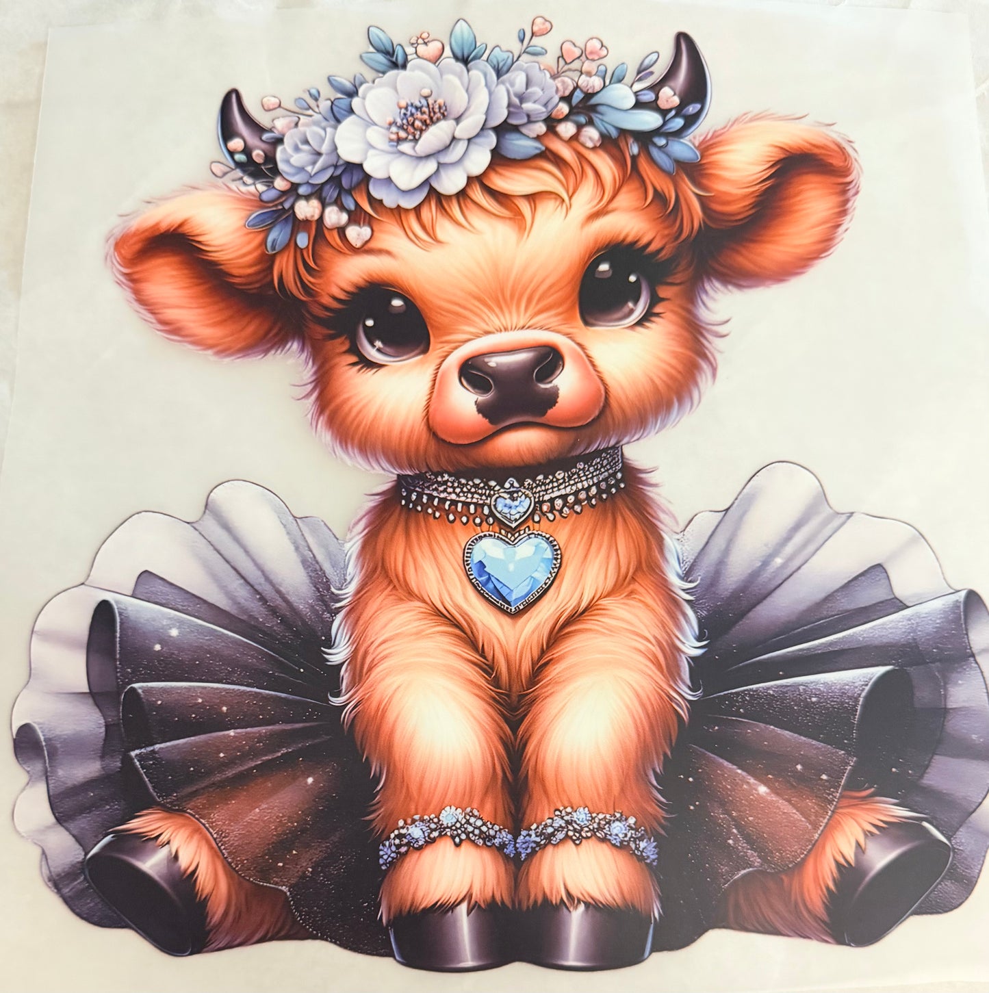 Black tutu cow