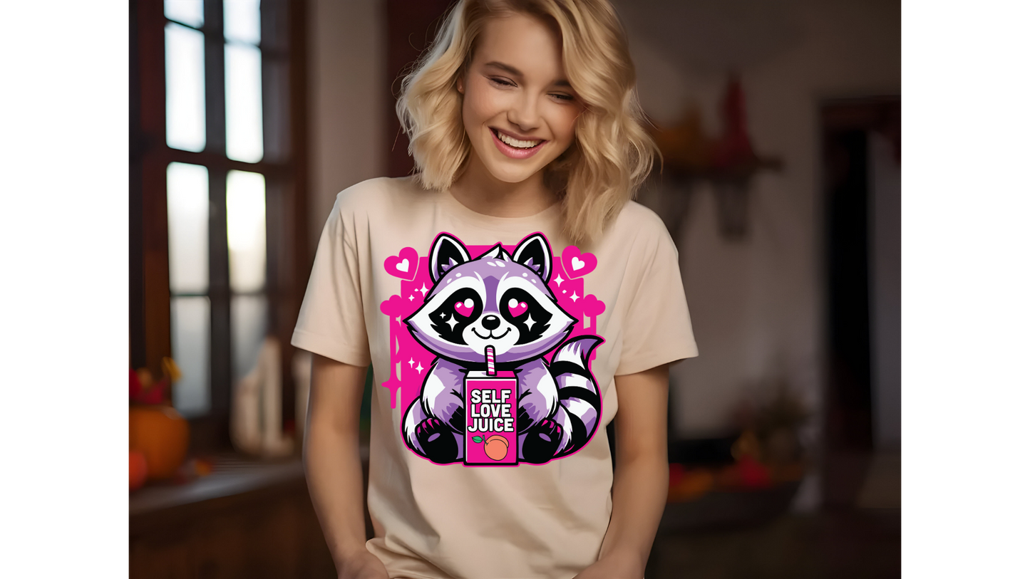 SELF LOVE JUICE RACCOON