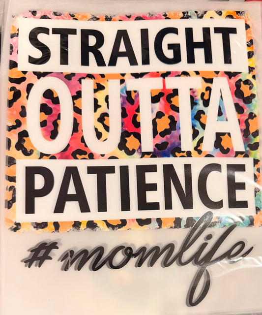Straight outta patience