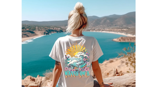 WAVES ON A SUNSET