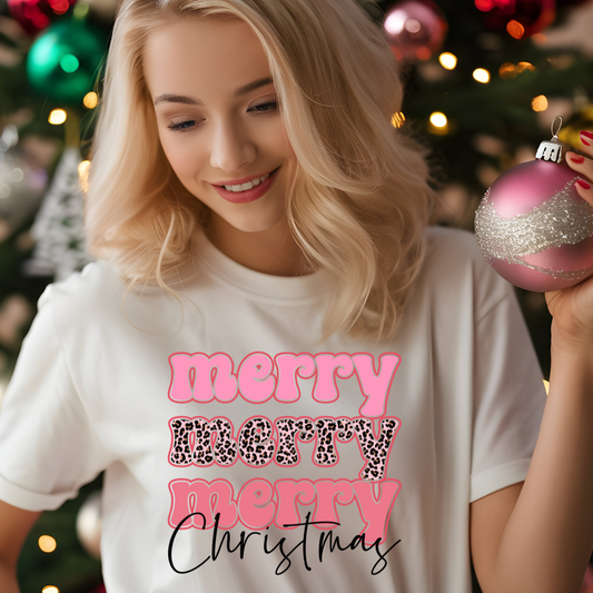 MERRY CHRISTMAS PINK