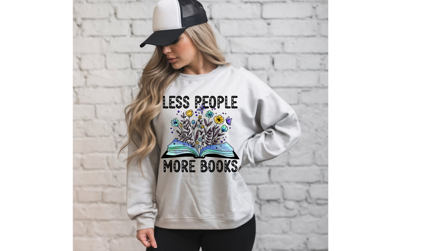 LESS PEOPLE MORE BOOKS