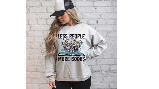 LESS PEOPLE MORE BOOKS