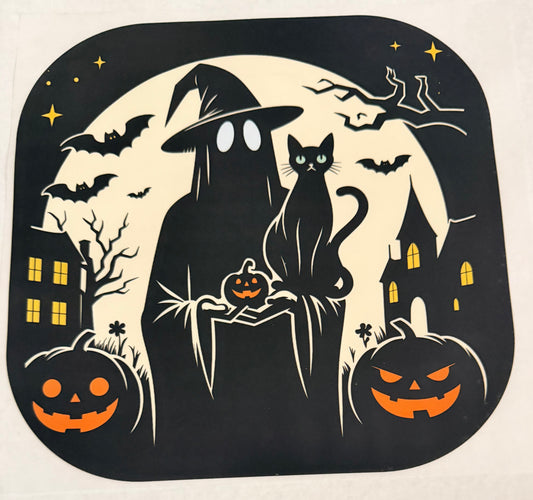 Spooky ghost cat
