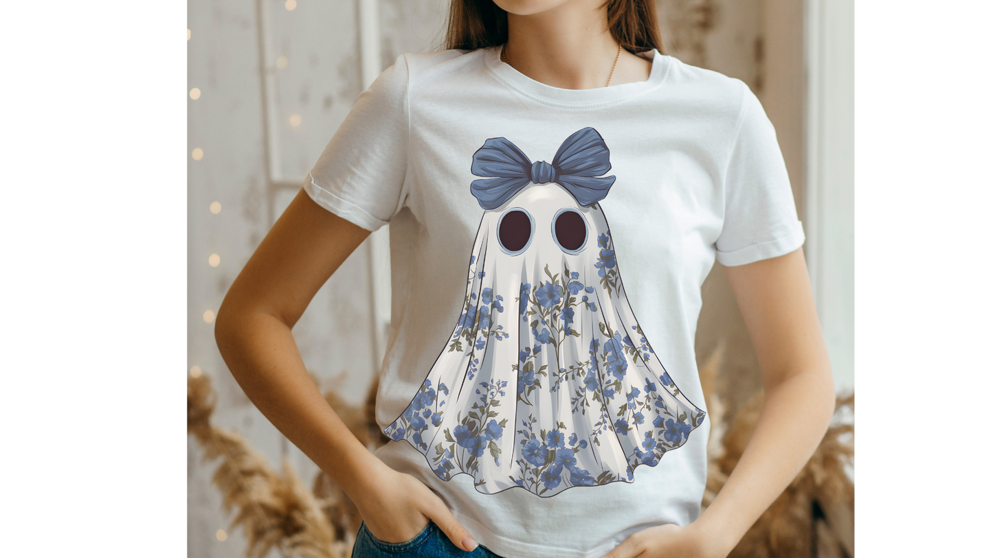 BLUE FLORAL GHOST