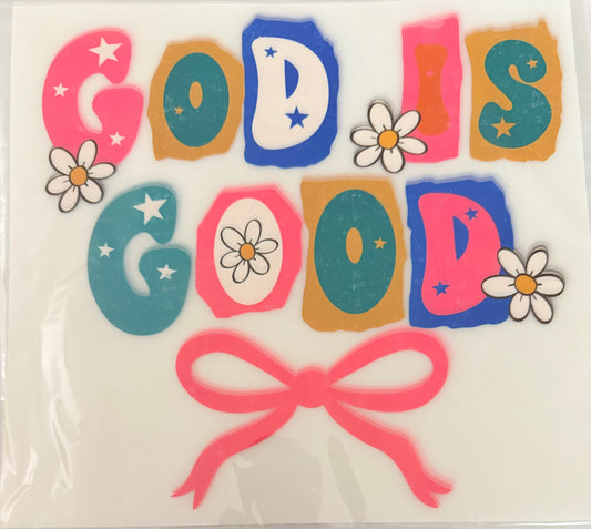 God is good colorful