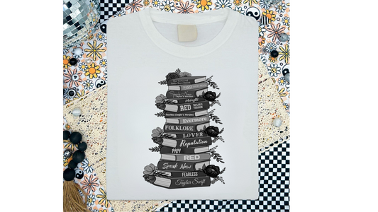 MONOCHROME BOOK STACK